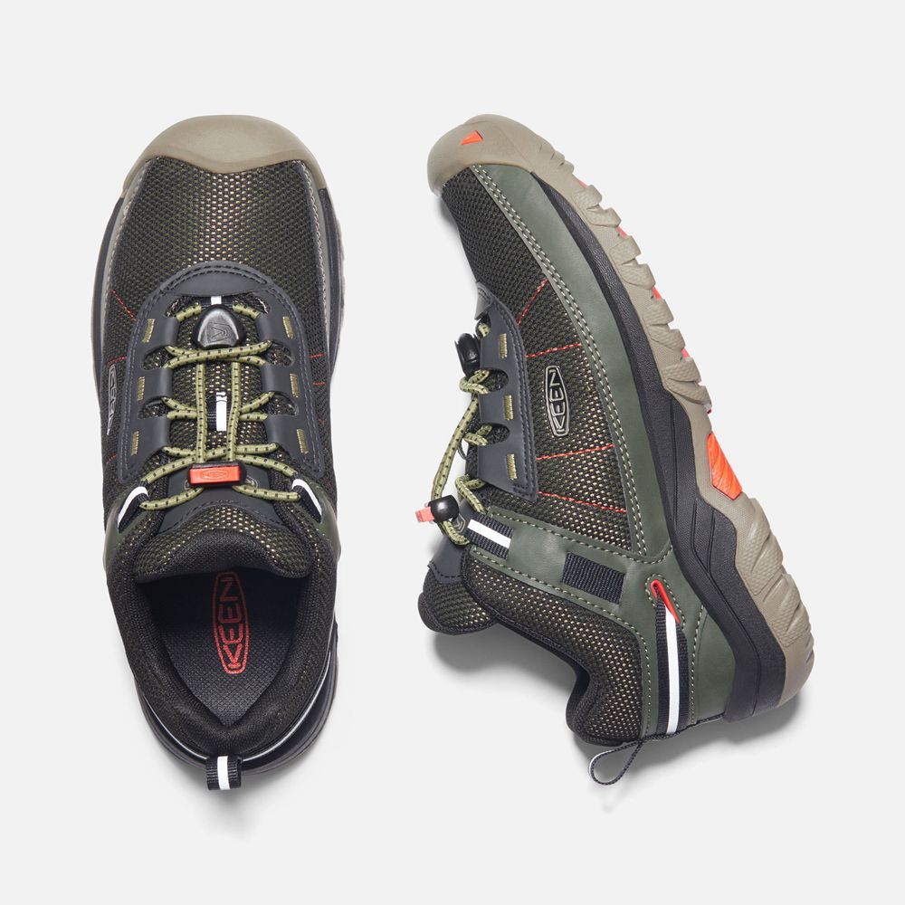 Keen Spor Ayakkabı Çocuk Zeytin Yeşili/Turuncu - Targhee Sport Vent Shoes - Türkiye DVCT76890